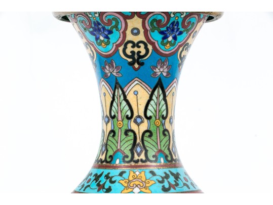 Large Chinese Cloissone Vase