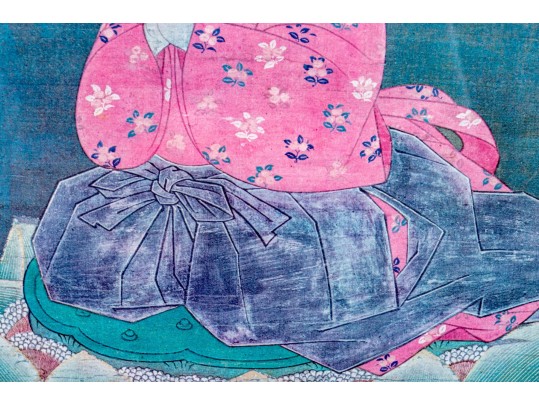 Decorative Print After 15th C. Japanese Original, 