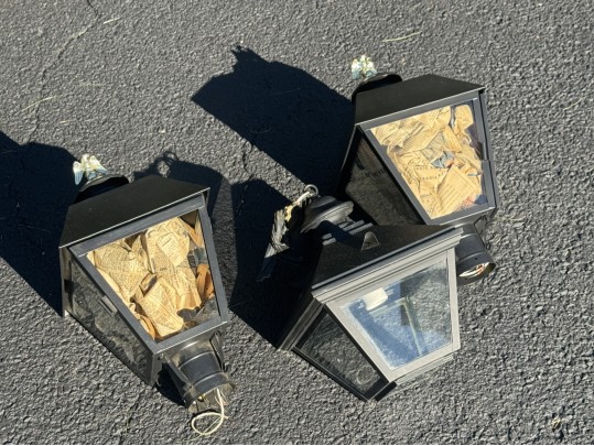 Set Of Three Outdoor Lanterns 