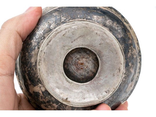 Silver Mounted Footed Bowl