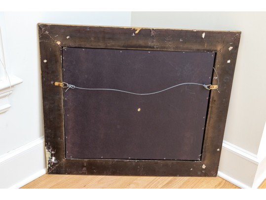 Oil On Canvas, Family Around A Cradle