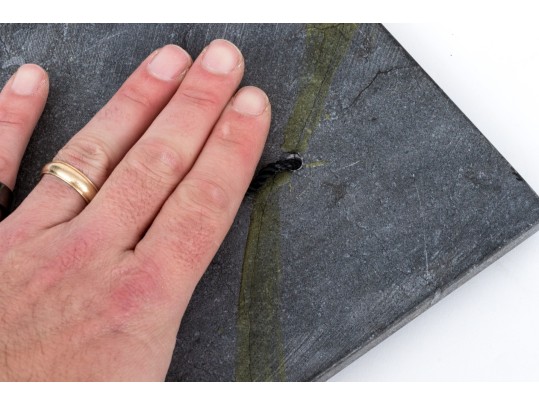 Antigone Filippaki (Greek, 20th C) .950 Silver Plaque On Marble Base