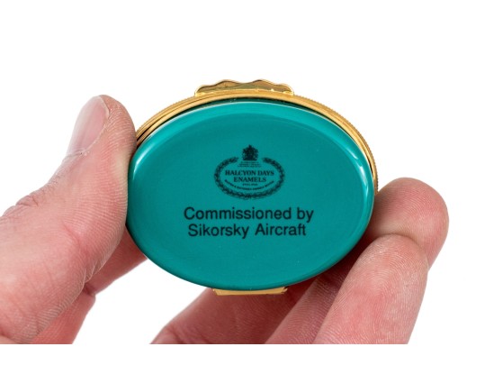 Halcyon Days And Royal Crown Derby Pill Boxes