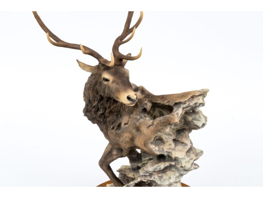 Mill Creek Studios “The Challenge” Ltd. Ed. Sculpture Of An Elk
