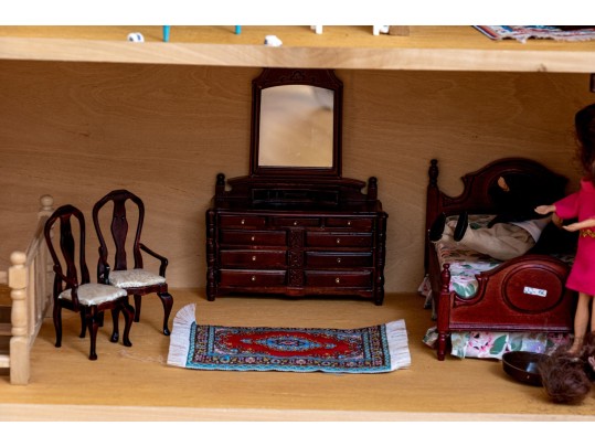 Large Dollhouse With Furniture