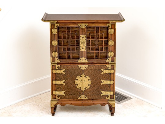 Korean Rosewood Pagoda Form Apothecary Cabinet