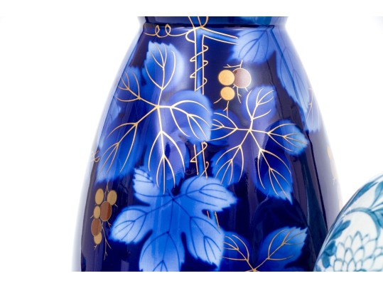 Three Decorative Japanese Porcelain Vases