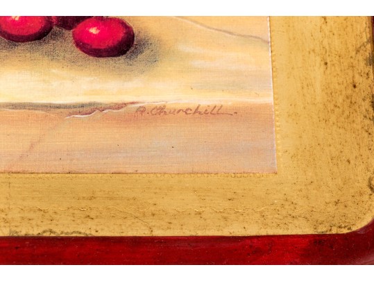 Two Italian Vietri Painted Serving Trays