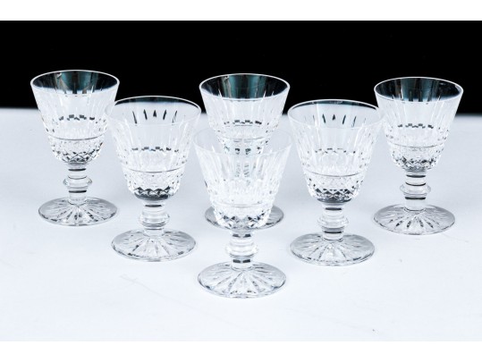 Set Of Six Waterford Cut Crystal Spirit Goblets