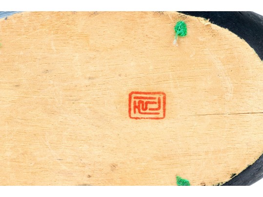 Set Of Two Hand-painted Duck Decoys