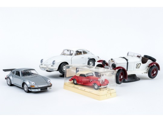 Group Of Four Die Cast Model Automobiles