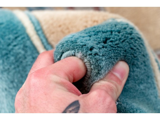 Vintage Chinese Sculpted Wool Carpet, 12’ X 9’