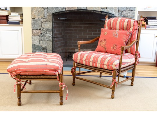 Brandywine Design Country Style Armchair And Ottoman