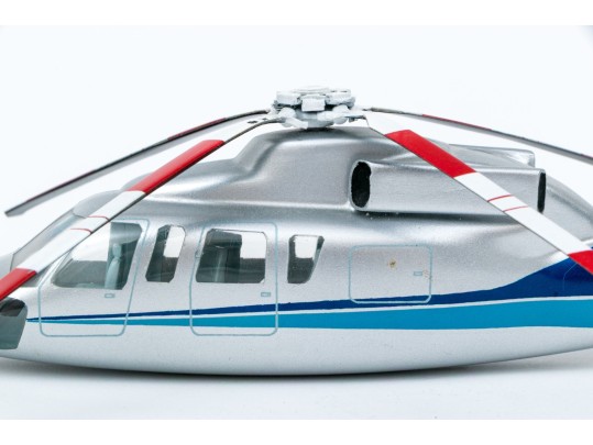 Hand-painted Wooden Model Helicopter