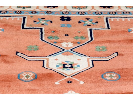Turkish Hand-Knotted Wool Carpet, 9’-11 1/2” X 6’-9”