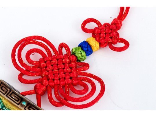 Japanese Glazed Shi Shi Head Plaque