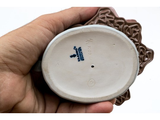 Lladro Hand-painted Porcelain Figure Of A Girl With Dress And Head Scarf