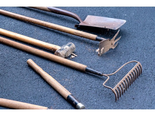 Wheelbarrow And Garden Tools