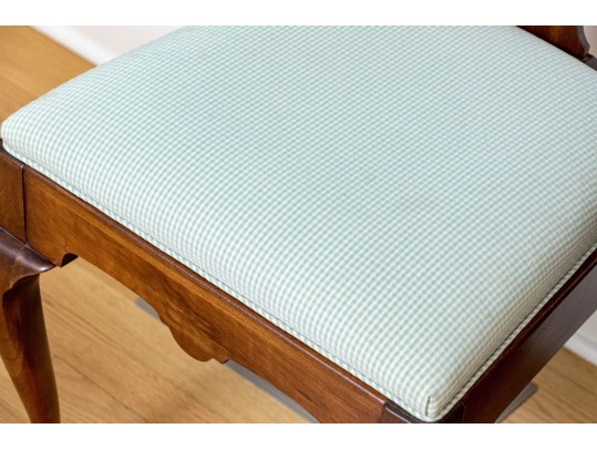 Queen Anne Style Cherry Extension Dining Table With Ten Dining Chairs