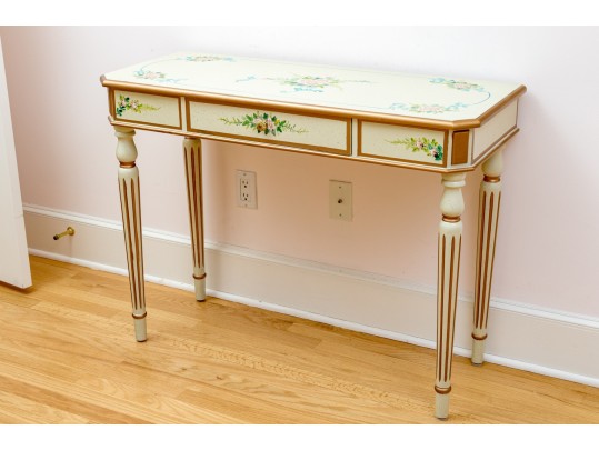 Charming Louis XVI Style Painted Writing Desk/Vanity