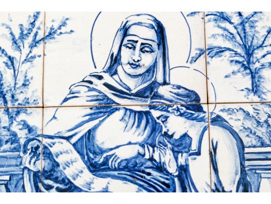Portuguese St. Anna Azulejo Panel