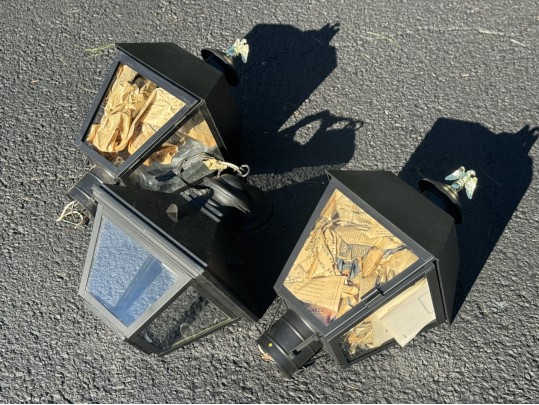 Set Of Three Outdoor Lanterns 