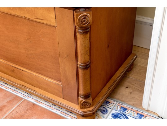 Hall Tree With Chest And Mirror