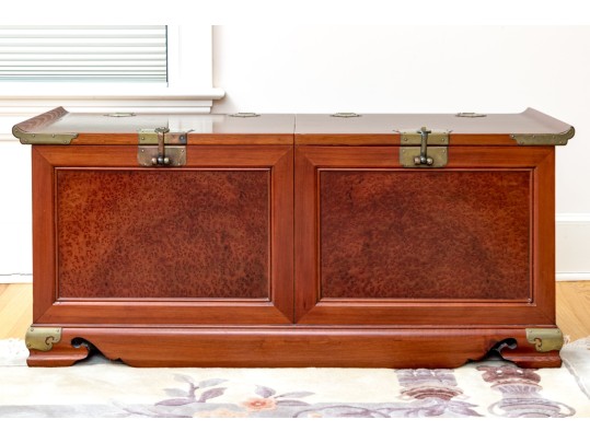 Korean Royal Antique Chinoiserie Cedar Lined Chest