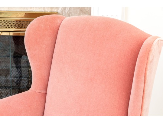 Pair Of Ellen's Custom Upholstery Wingback Chairs