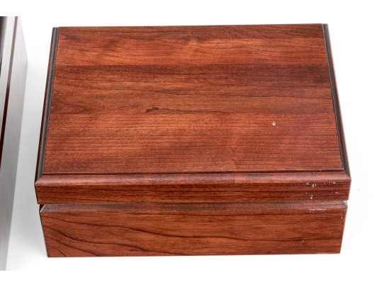 Two Quality Crane’s Stationary Boxes With Lined Interiors