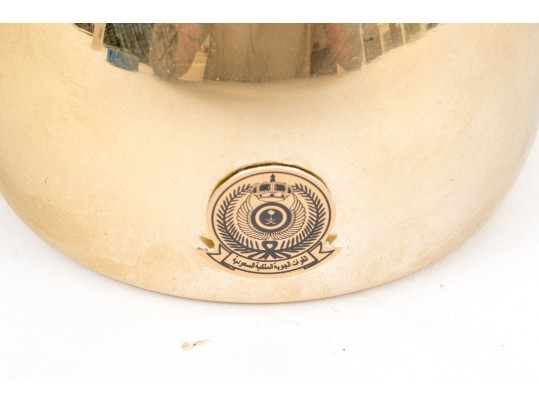 Stainless Steel Lidded Ewer Presented By The Commander Royal Saudi Air Force