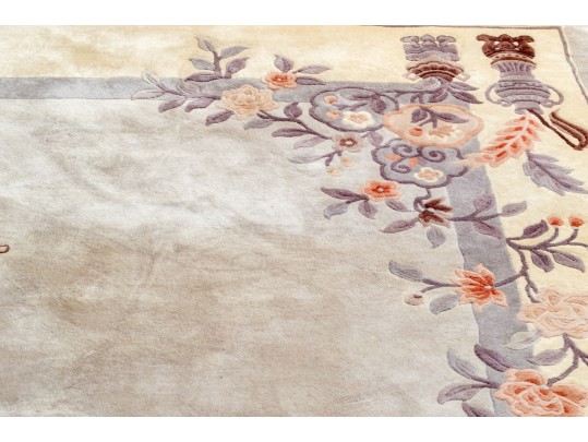 Vintage Chinese Sculpted Wool Carpet, 14'-1