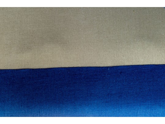 Blue Upholstered Loveseat Sofa