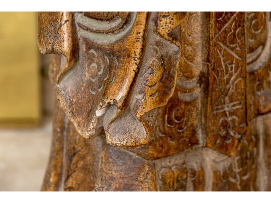 Large Chinese Glazed Ceramic Figure Of Shou Lao