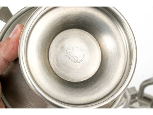 Seven Pieces Of Pewter Serving Wares, 5.4 Lbs Of Pewter