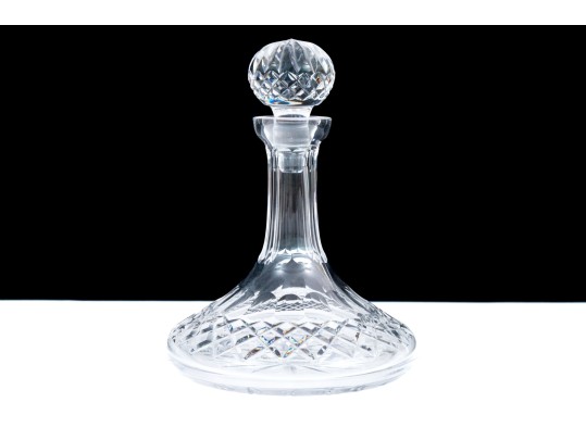Waterford Cut Crystal Ships Decanter With Stopper