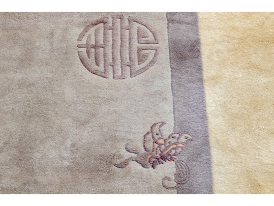 Vintage Chinese Sculpted Wool Carpet, 14'-1