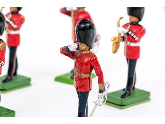 Collection Of Eleven Vintage Die Cast Hand-painted Britains