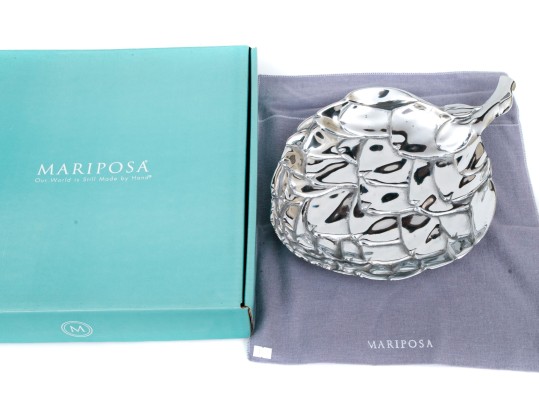 Mariposa Cast Aluminum Artichoke Form Serving Plate