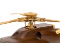High Quality Wood And Metal Model Of A Helicopter On Lucite Base