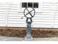 Decorative Armillary On Faux Stone Pedestal