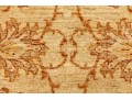 Vintage Turkish Usak Hand-knotted Wool On Cotton Accent Carpet, 3’-9 1/2” X 2’-5 3/4”