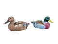 Set Of Two Hand-painted Duck Decoys