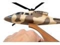 Model Boeing Sikorsky Helicopter On Wood Stand