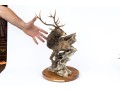 Mill Creek Studios “The Challenge” Ltd. Ed. Sculpture Of An Elk