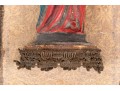 Carved And Painted Virgin Mary And Infant Jesus Plaque
