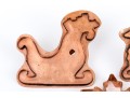Group Of Five Vintage Copper Cookie Mouldes