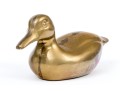 Vintage Pair Of Solid Brass Duck Decoy Models