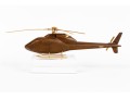 High Quality Wood And Metal Model Of A Helicopter On Lucite Base