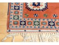 Turkish Hand-knotted Wool Accent Carpet, 6’-5” X 4’-1”